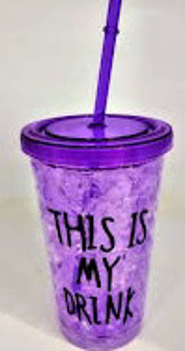 Picture of GLASS PLASTIC WITH STRAW