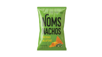 Picture of NOMS NACHOS CHEDDAR JALAPENO 32G