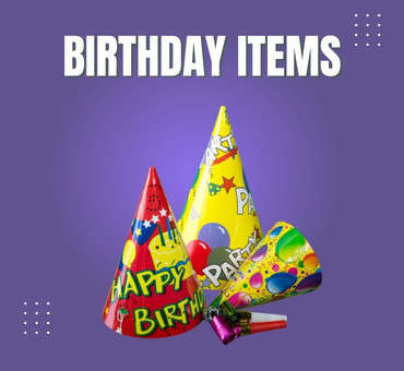 Picture for category BIRTHDAY ITEMS 