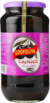 Picture of COOPOLIVA BLACK OLIVES SLICED 510GM