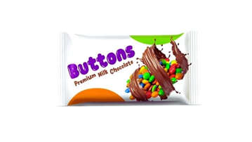 Picture of CANDY LAND BUTTON CHOCOLATE 24GRM