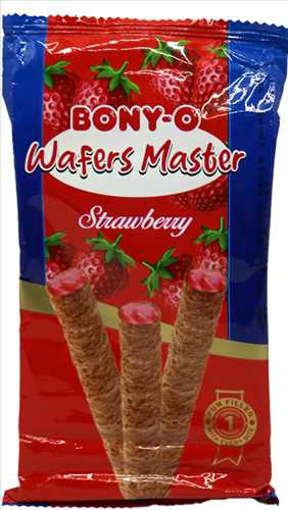 Picture of BONY-O WAFERS MASTER STRAWBERRY 80G