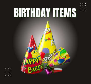 Picture for category BIRTHDAY ITEMS.