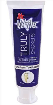 Show details for MR.WHITE TRULY SMOKERS TOOTH PASTE 120GM Picture of MR.WHITE TRULY SMOKERS TOOTH PASTE 120GM