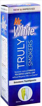Show details for MR.WHITE TRULY SMOKERS TOOTH PASTE 70GM Picture of MR.WHITE TRULY SMOKERS TOOTH PASTE 70GM