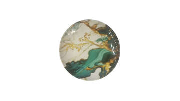Picture of KIRAN GREEN PLATE MEDIUM 1PC