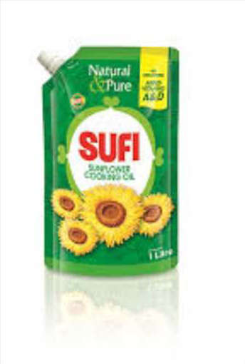 Picture of SUFI SUNFLOWER COOKING OIL 1LTR POUCH