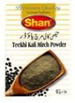 Show details for SHAN TEEKHI KALI MIRICH POWDER 50G Picture of SHAN TEEKHI KALI MIRICH POWDER 50G