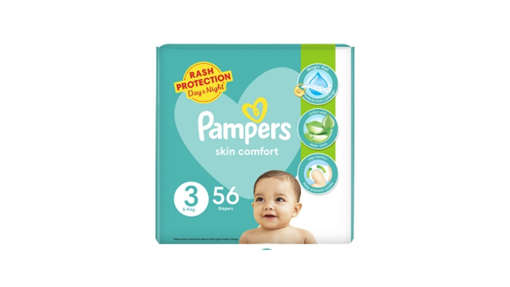 Picture of PAMPERS DIAPER #3 56 PCS 